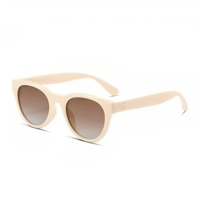 Wholesale Sunglasses, high-end cat eye sunscreen glasses, retro white frame sunglasses, UV resistant