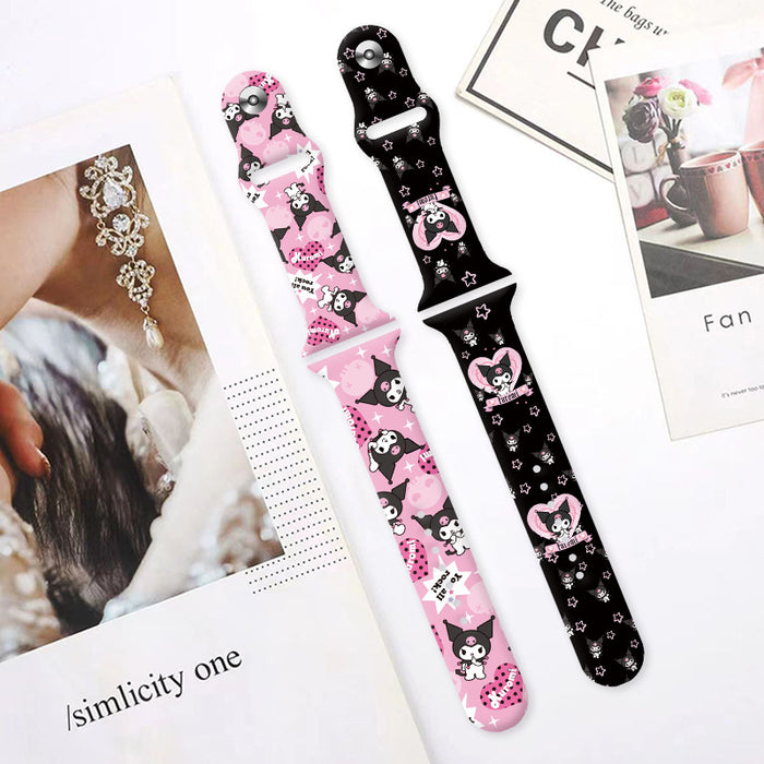 Wholesale Silicone Cartoon Printed Watch Strap JDC-WD-NuoQi008