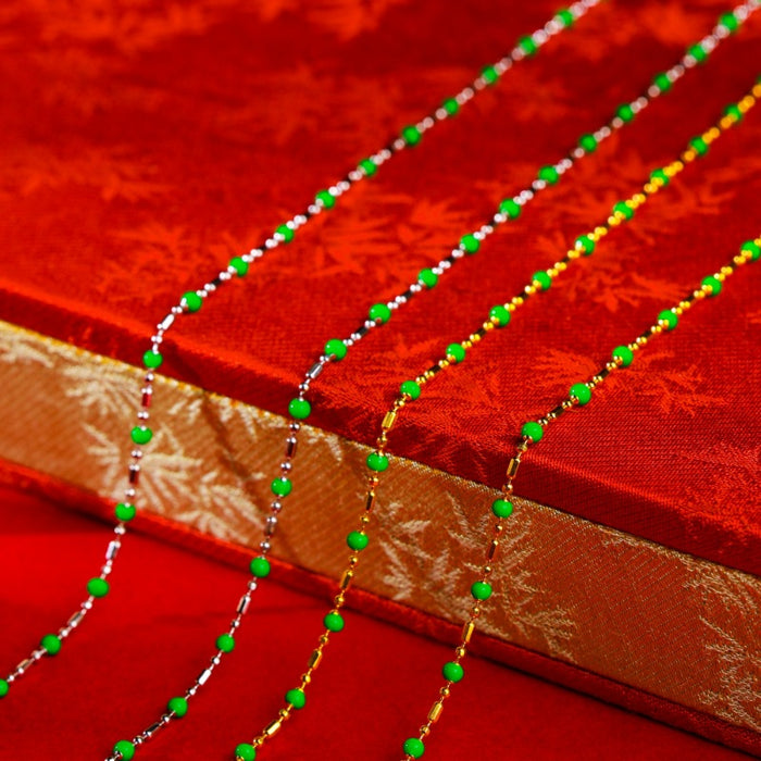 Wholesale Silver necklace, colored drip oil chain, basic chain, stacked accessories