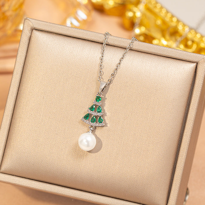 Wholesale Gold Plated Titanium Steel Floral Pendant Necklace Stylish Gift MOQ≥2