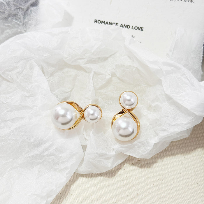 Wholesale Pearl earrings, retro, light luxury, niche, earrings, simple temperament
