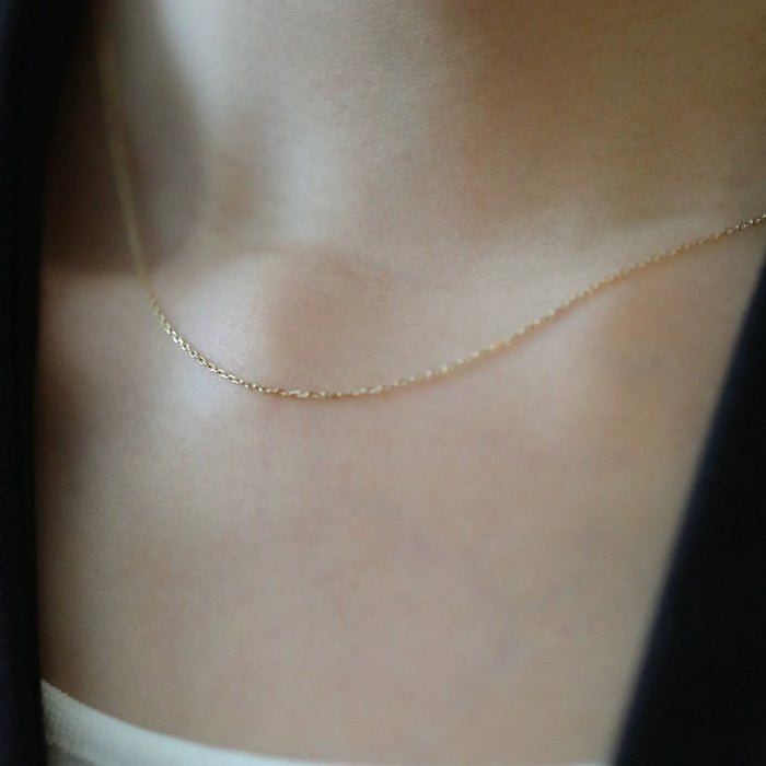 Wholesale Pure silver classic simple versatile necklace with adjustable collarbone chain and cross chain