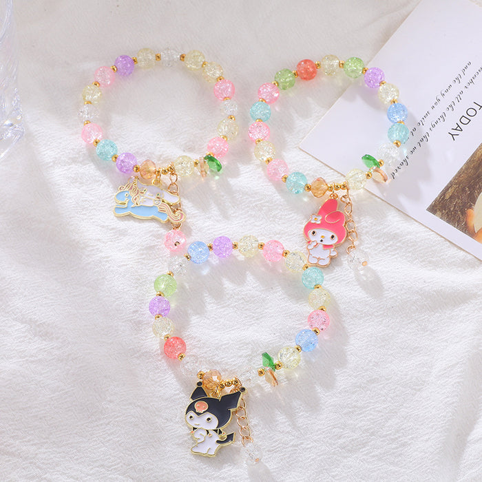 Wholesale Children' s popcorn bracelet beaded bracelet crystal cute cartoon