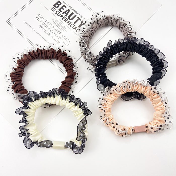 Wholesale  polka dot scrunchies Hair Scrunchies