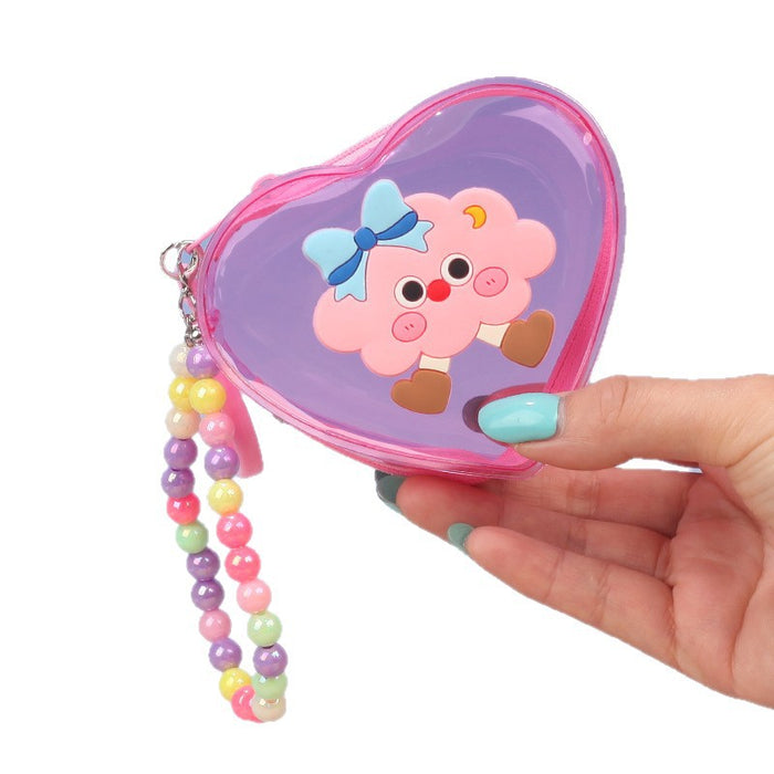 Wholesale Cute Cloud Design Transparent PVC Wallet Trendy Coin Purse Fashion Accessory For Gift And Resale