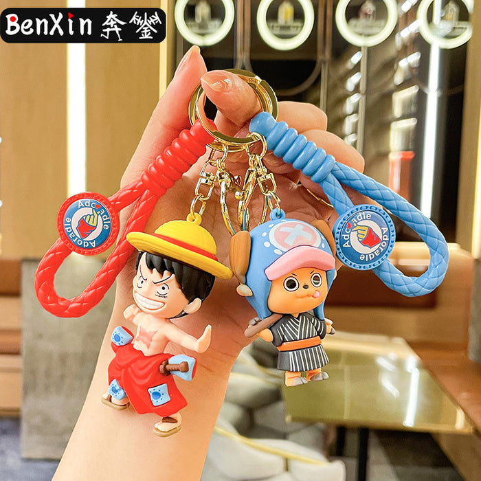 Wholesale Creative Cartoon 3D Doll Silicone Keychain JDC-KC-BenX007