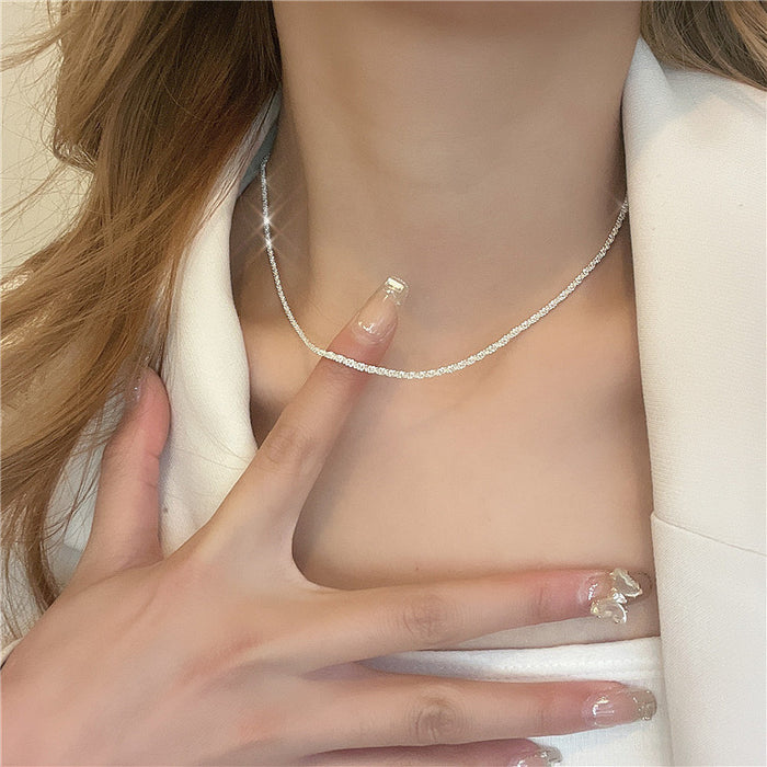 Wholesale Necklace collarbone chain necklace simple plain chain