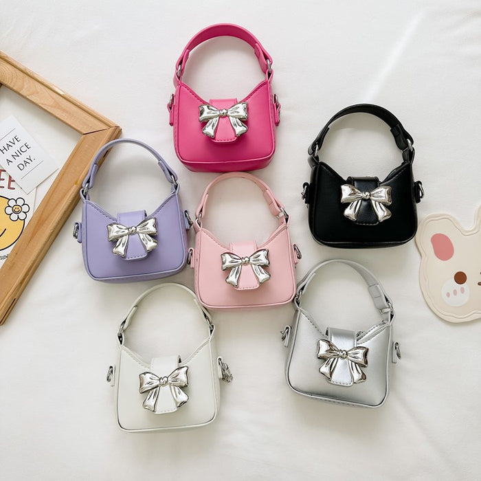Wholesale Mini crossbody little girl bow shoulder bag