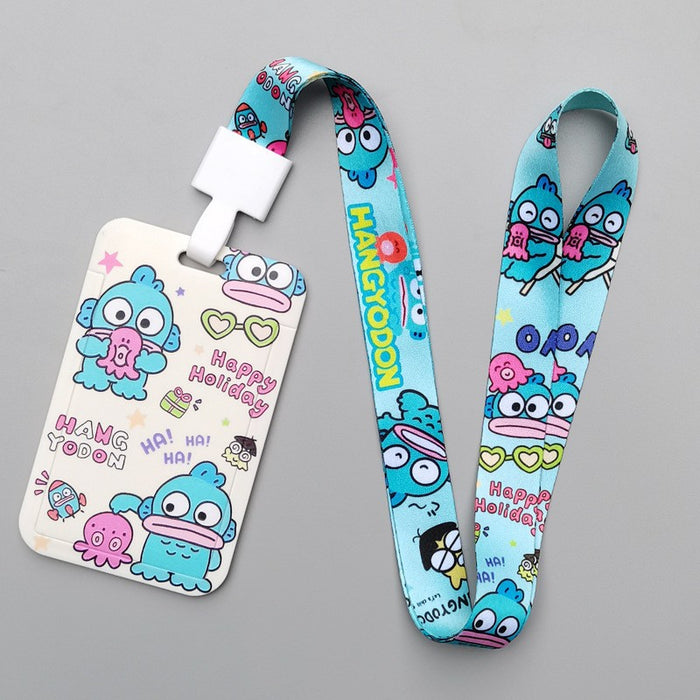 Wholesale Trendy Plastic Cartoon Card Holder With Lanyard Student ID Badge Gift