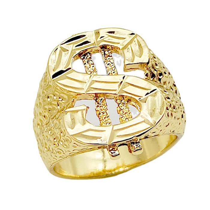 Wholesale Alloy 18k Gold Plated Men's Ring JDC-RS-KaY004