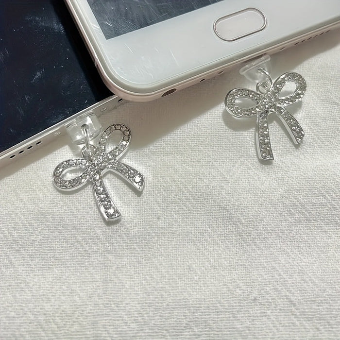 Wholesale Sweet and cute Mobile Phone Stands with bow,  suitable for Type-C accessories.