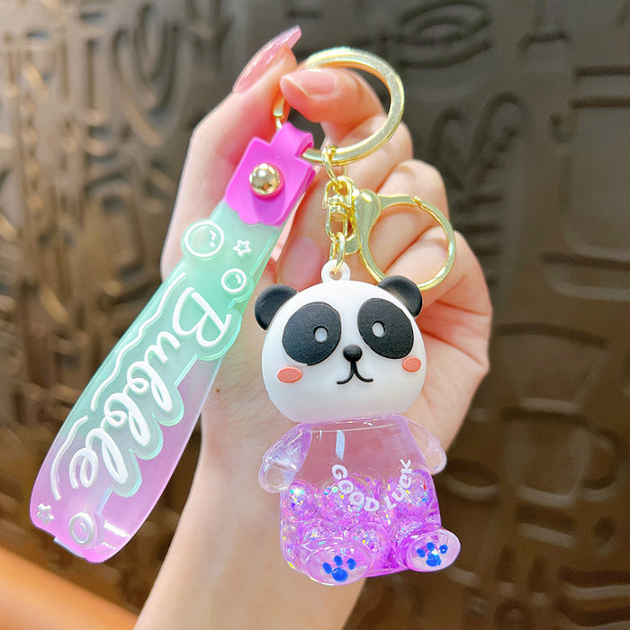 Wholesale Cartoon Acrylic Oil Keychain JDC-KC-YanG037