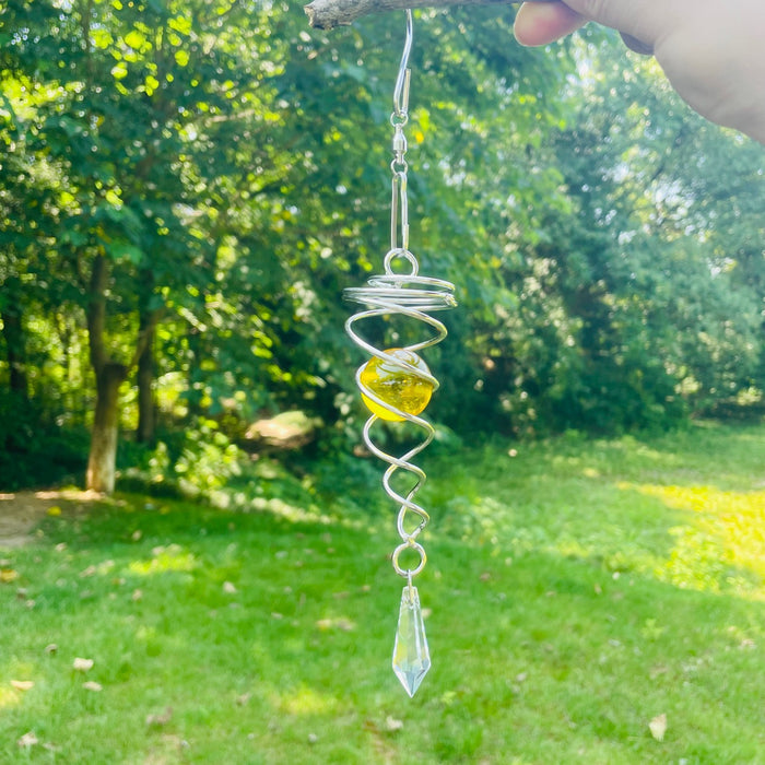 Wholesale Crystal Ball Rotating Wind Chimes Pendant