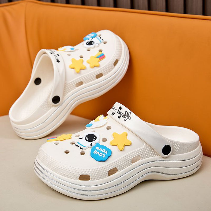 Wholesale PVC Summer Thick-soled Clogs JDC-SP-Qishang003