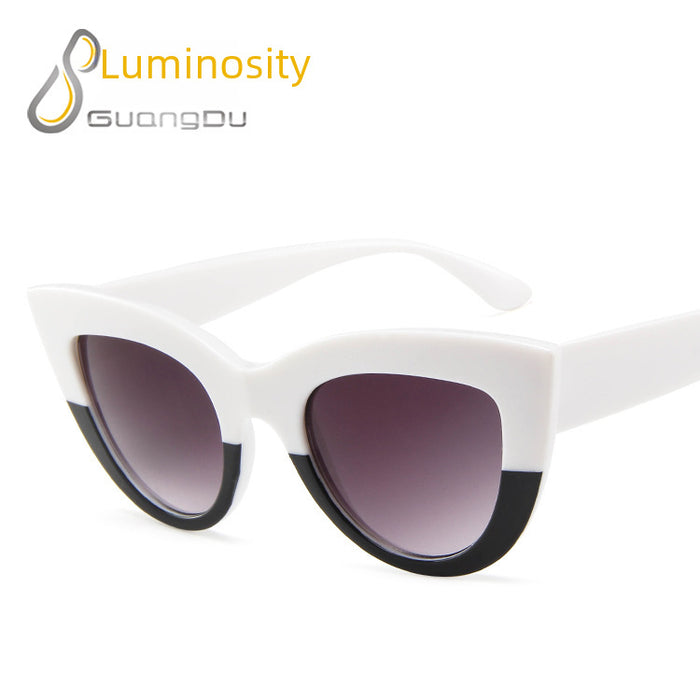 Wholesale New retro cat eye sunglasses, trendy personalized sunglasses, fashionable sunglasses