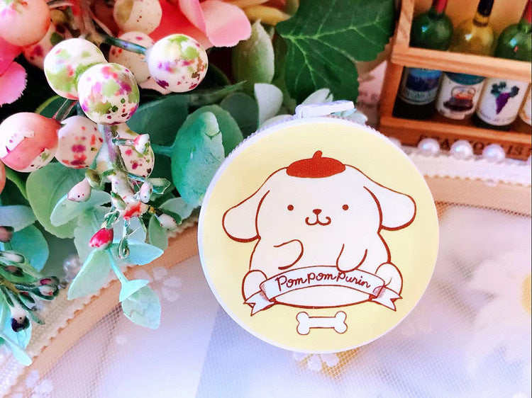 Wholesale Cute Girl Heart Measuring Ruler Tape Measure Portable Round Pull Ruler Automatic Telescopic Soft Ruler Measurements Ruler