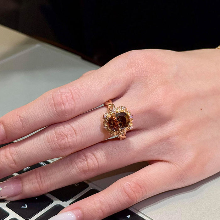 Wholesale Brown vintage betel nut ring