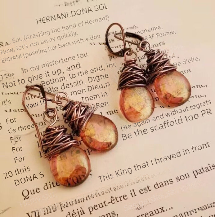 Wholesale Retro style gemstone light bulb shaped fashionable creative ear clip gemstone earrings earrings earrings