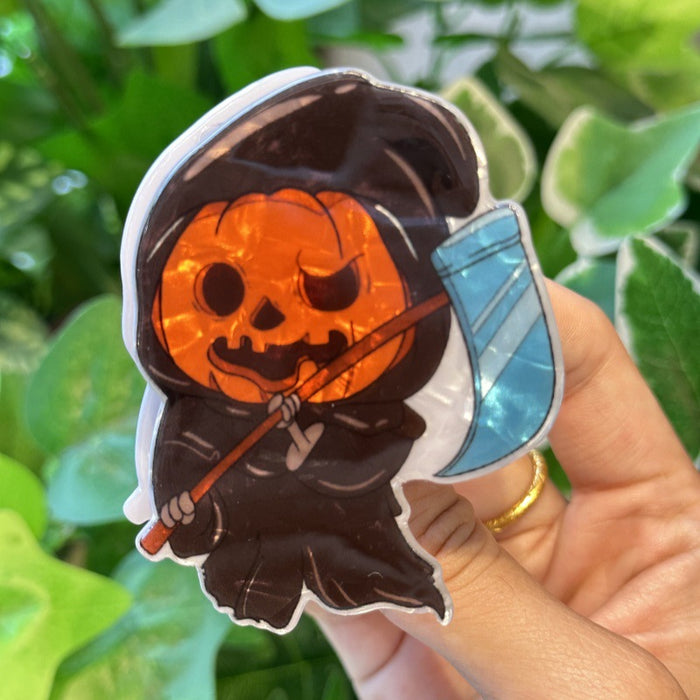 Wholesale Personalized pumpkin ghost claw clip creative ghost axe shark clip dark style  party ponytail clip headdress