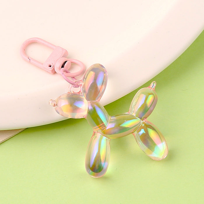 Wholesale balloon dog keychain pendant Cartoon creative small animal key case bag ornaments