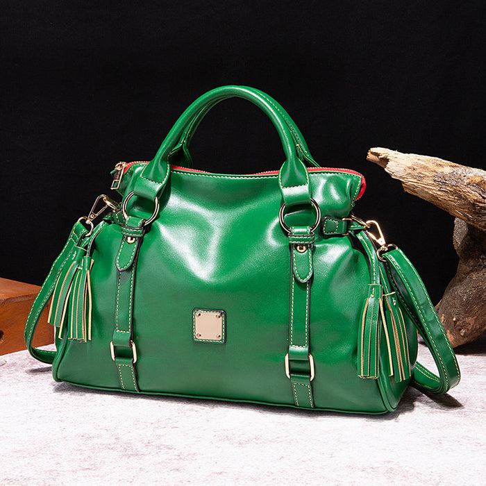 Wholesale Retro handmade soft hand-held shoulder crossbody commuter women' s bag