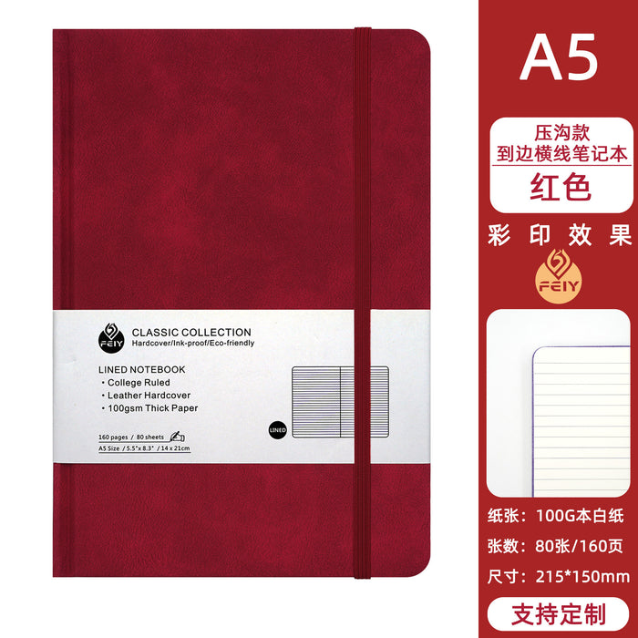 Wholesale Stylish A5 Faux Leather Business Notebook for Everyday Use