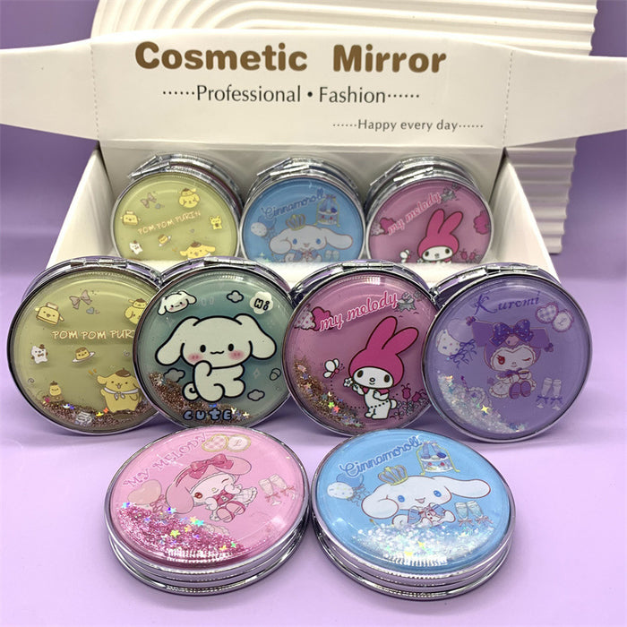 Wholesale Into The Oil Quicksand Mirror Cartoon Cute Makeup Mirror (S) JDC-VM-YunL003