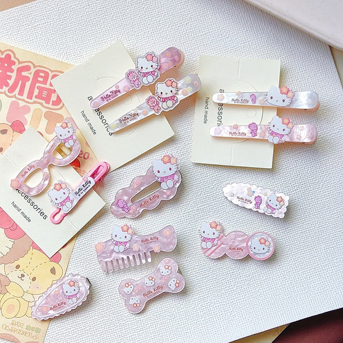 Wholesale Cute Cartoon Cat Acrylic Hair Clip for Bangs