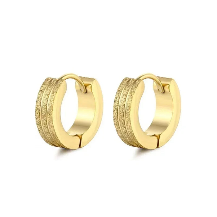 Wholesale High end earrings with frosted ear bone clips, fashionable and personalized temperament