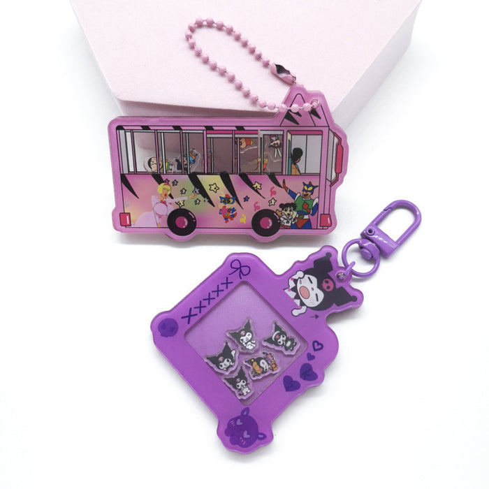 Wholesale Keychain Acrylic Decorative Bag Charm Small Accessories cartoon Keychain