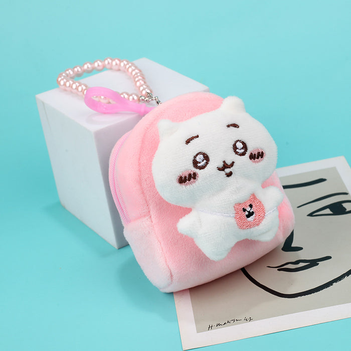 Wholesale Trendy Plush Bear Coin Purse Bag Charm Street Style Fashion Accessory Gift