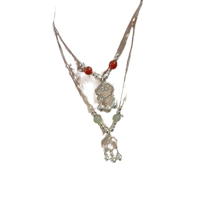 Wholesale Necklace, bell, Ruyi lock, niche temperament necklace