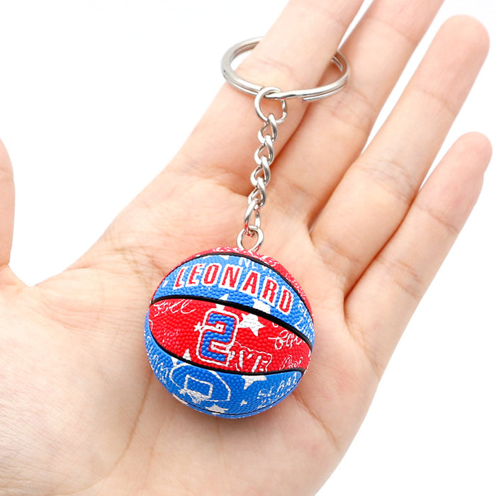 Wholesale PVC Mini Basketball Keychains JDC-KC-QLPing001