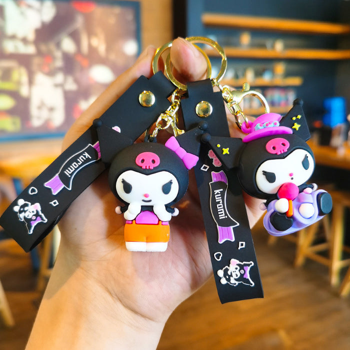 Wholesale Cartoon Silicone Doll Keychain JDC-KC-Tingm298