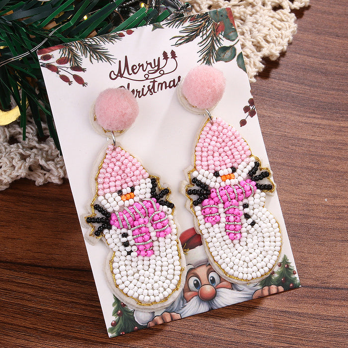 Wholesale Christmas Beaded Earrings