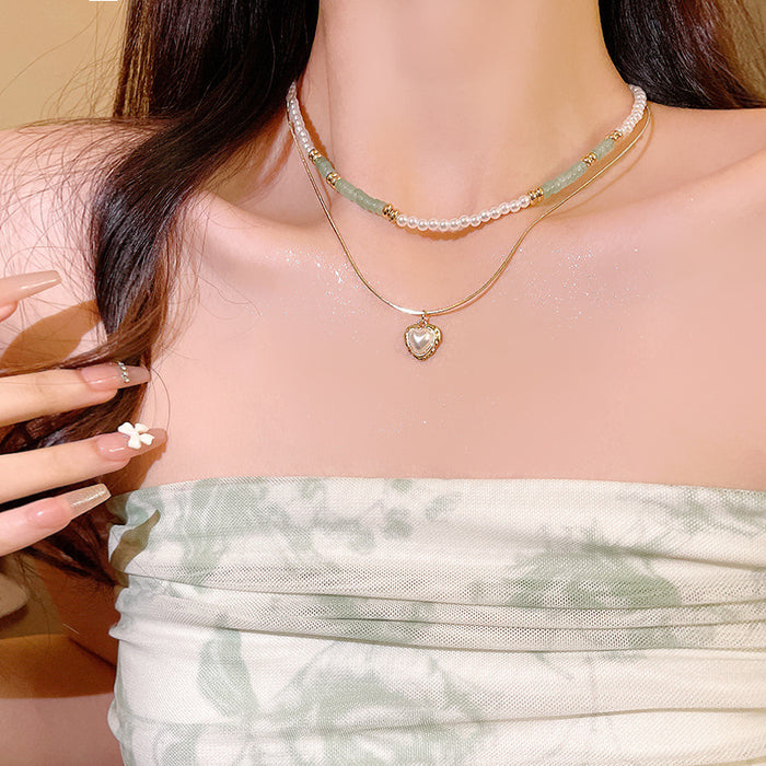 Wholesale Titanium Steel Pearl Necklace