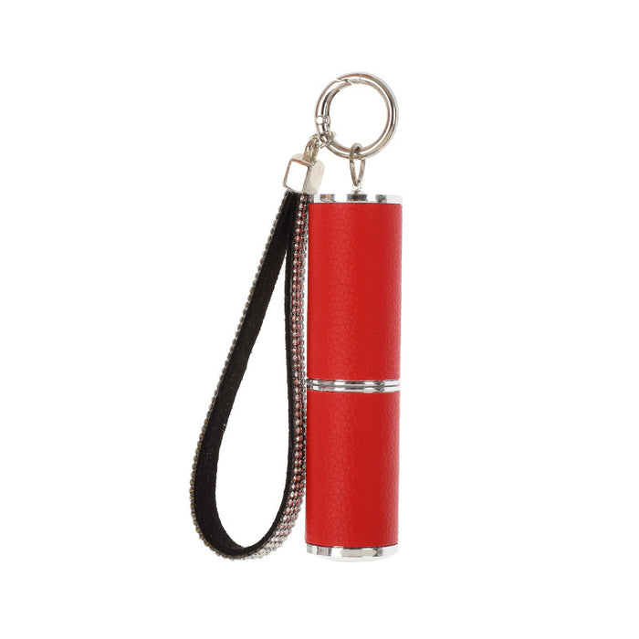 Wholesale Perfume Bottle Leather 8ml Twist Press Keychain JDC-KC-ZY040