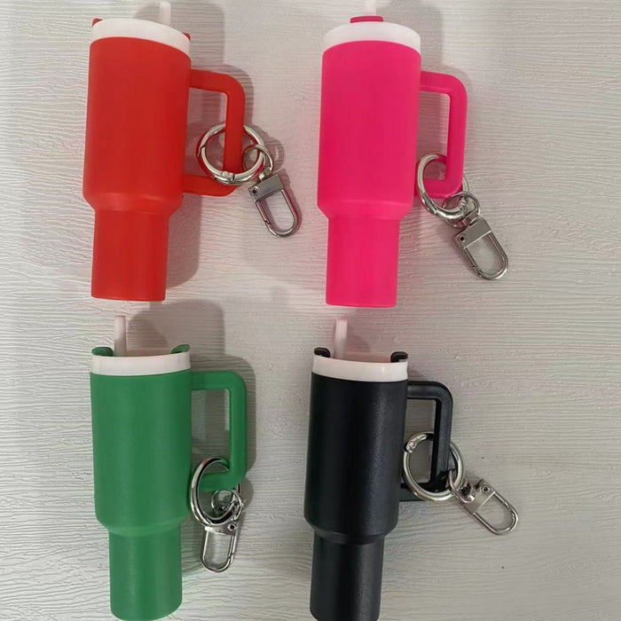 Wholesale Soft Plastic Cup for Lipstick Backpack Pendant Keychain JDC-KC-HanYi001