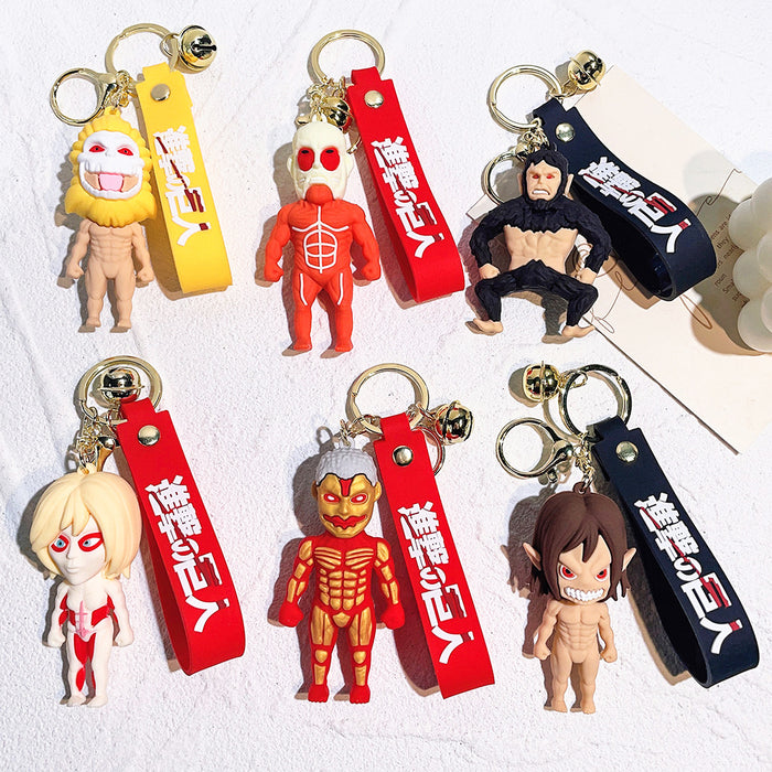 Wholesale Silicone Cartoon Doll Keychain JDC-KC-QiChao063