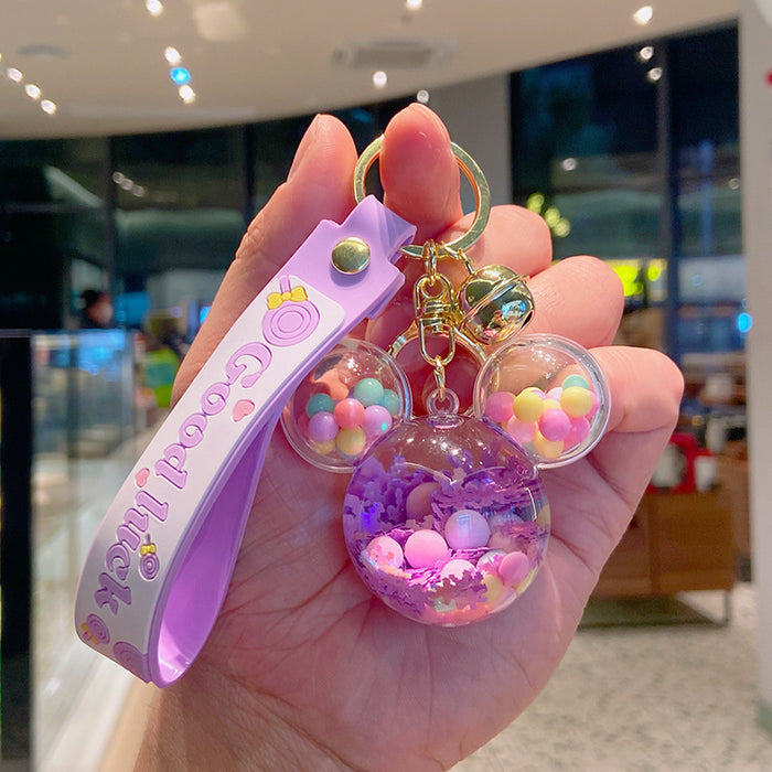 Wholesale Space Abortion Sand Bottle Acrylic Keychain JDC-KC-YD081