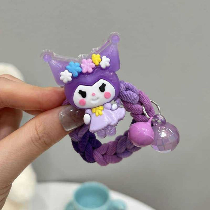 Wholesale Cute Cartoon Bell Towel Ring Hair Scrunchies JDC-HS-Yika003