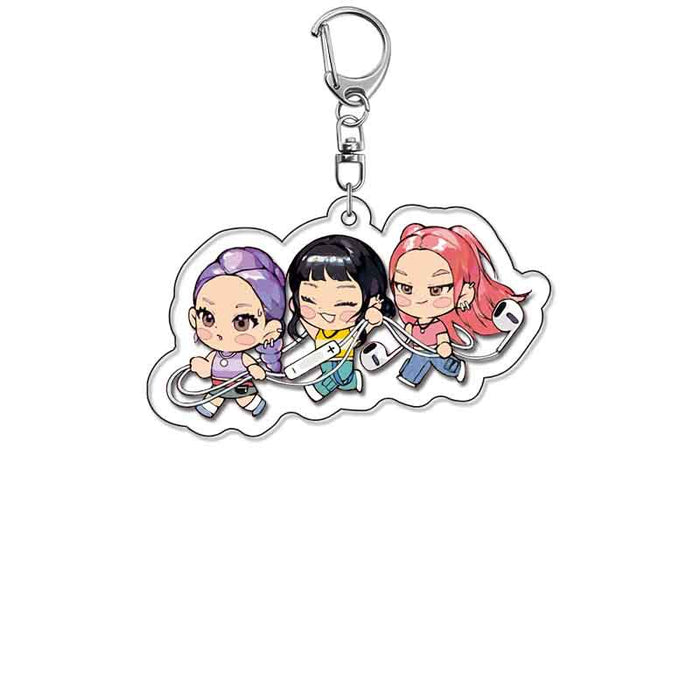Wholesale Cute acrylic keychain romantic backpack charm