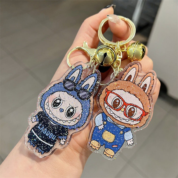 Wholesale 5 PCS double-sided cute cartoon printed acrylic keychains.