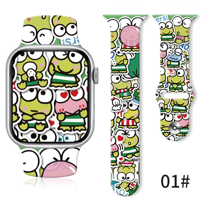 Wholesale Silicone Printed Silicone Watch Strap Wristband JDC-WD-NuoQi032