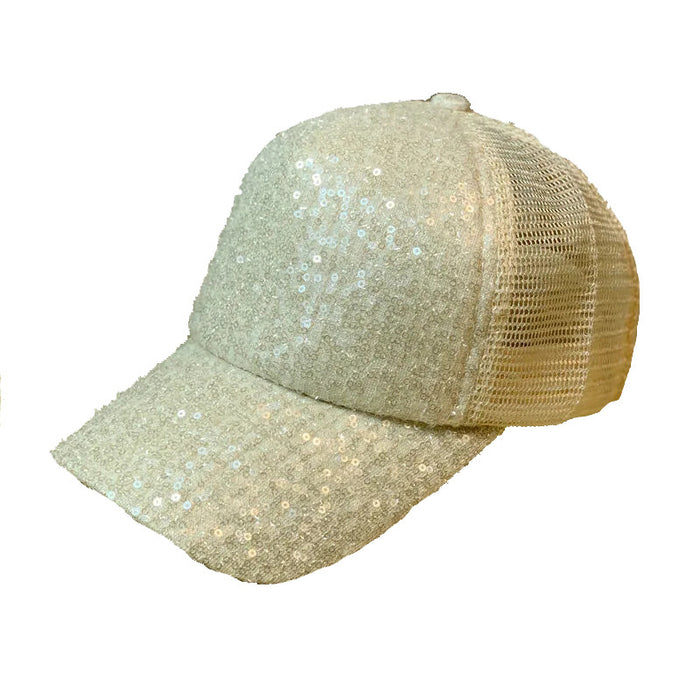 Wholesale Polyester  Glitter Baseball Net Cap JDC-FH-XuanWei001