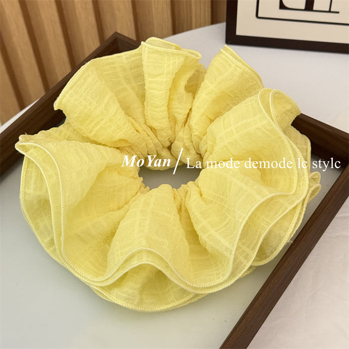 Wholesale lace edge large texture head flower lazy temperament hair rope head rope