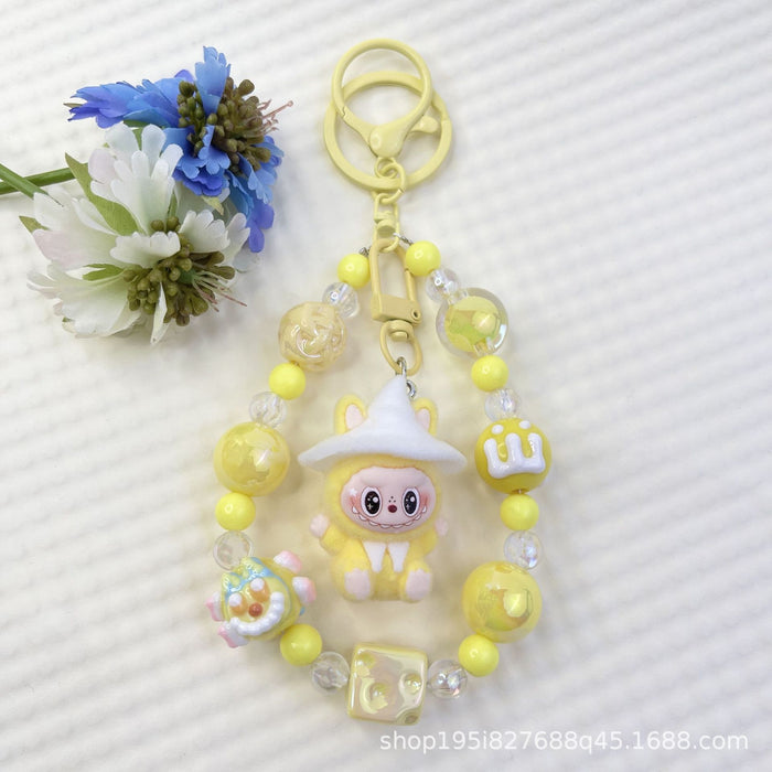 Wholesale New Flocked Wizard Plush Cute Phone Chain Keychain Bag Doll Pendant Accessories