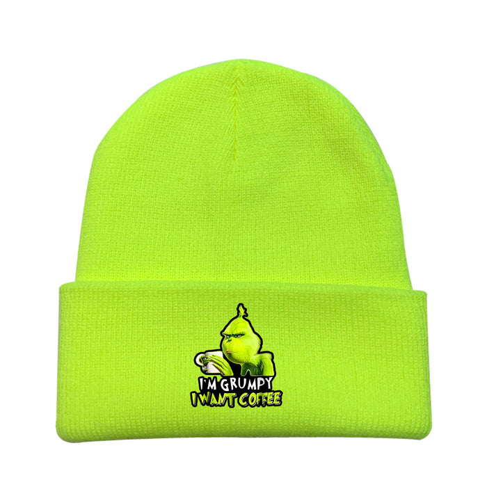 Wholesale Christmas Cartoon Wool Knitted Hat JDC-FH-LaiY005