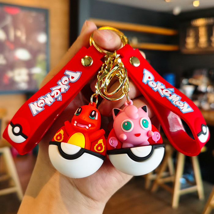 Wholesale Silicone Cartoon Doll Keychain JDC-KC-Tingm155