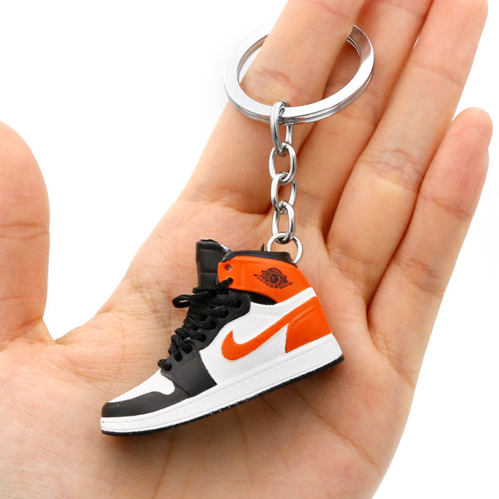 Wholesale PVC Mini Basketball Shoe Keychain JDC-KC-QLPing008